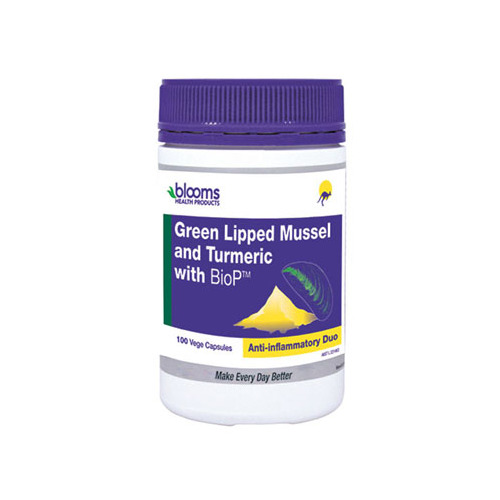 Blooms-Green Lipped Mussel 500MG and Turmeric 1500MG 100VC