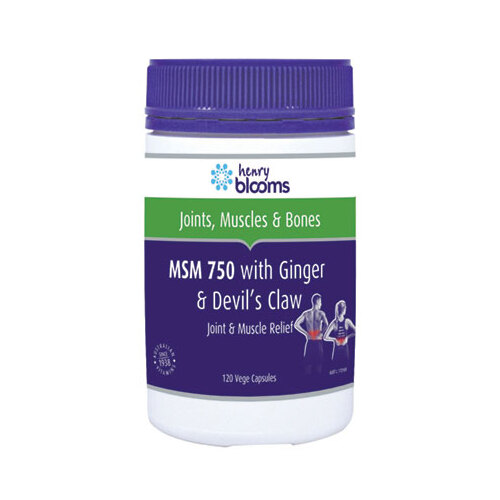 Blooms-MSM 750 with Ginger & Devil’s Claw 120VC