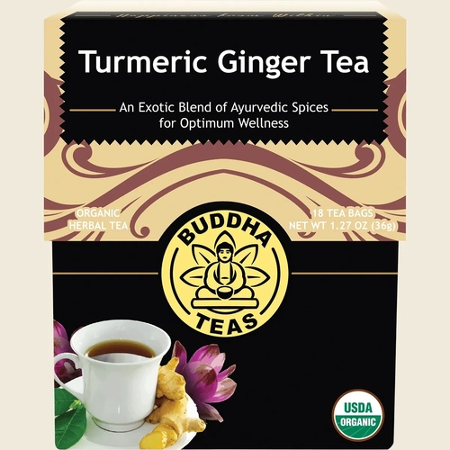 Buddha Teas-Organic Turmeric Ginger Tea 18 Bags