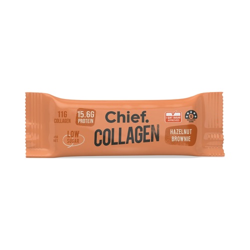 Chief Nutrition-Collagen Protein Hazelnut Brownie Bar 45G