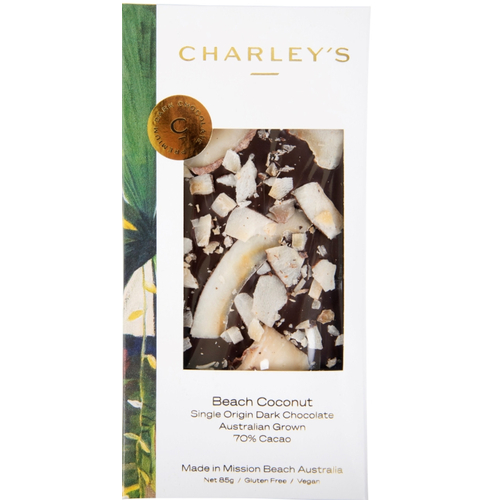 Charley's-Beach Coconut Signature Dark Chocolate 85G