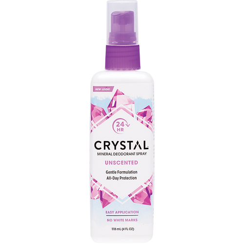 Crystal-Body Deodorant Spray Unscented 118ML