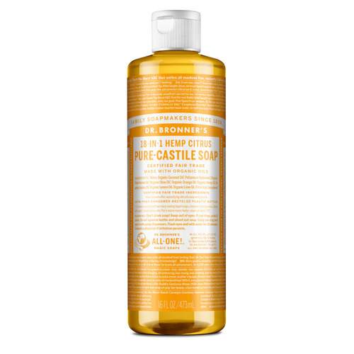 Dr Bronner's-Pure-Castile Soap 18-IN-1 Hemp Citrus 473ML