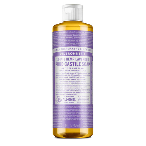Dr Bronner's-Pure-Castile Soap 18-IN-1 Hemp Lavender 473ML