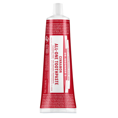 Dr Bronner's-All-One Toothpaste Cinnamon 140G
