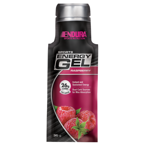 Endura-Sports Energy Gels Raspberry 35G