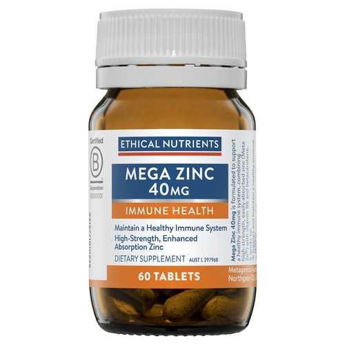 Ethical Nutrients-Mega Zinc 40mg 60T