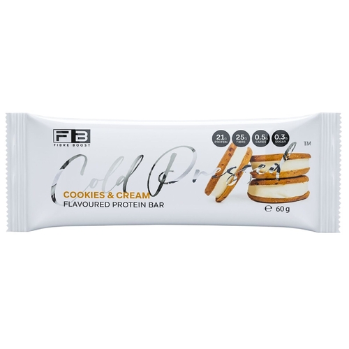 Fibre Boost-Cold Pressed Cookies & Cream Protein Bar 60G