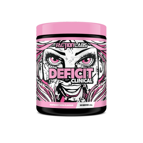 Faction Labs-Deficit Clinicals Raspberry Soda 50 Serve