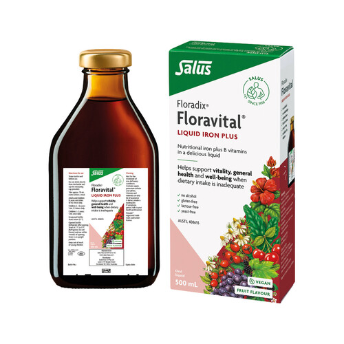 Floradix-Floravital Herbal Liquid Iron Extract 500ML