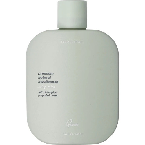 Gem-Mouthwash Premium Natural Crisp Mint 500ml