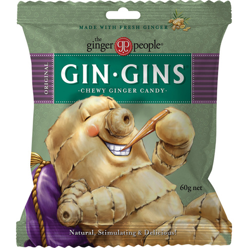 The Ginger People-Gin Gins Original Ginger Chews 60G