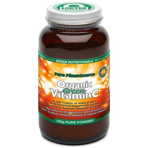 Greens Nutritionals-Pure Plant Source Organic Green Vitamin C 100G