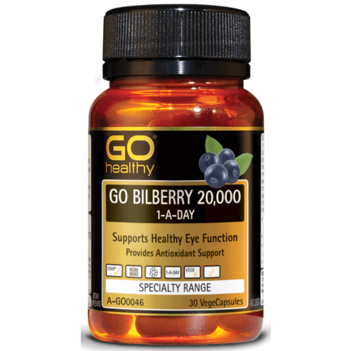 GO Healthy-Go Bilberry 20 000 1-A-Day 30VC