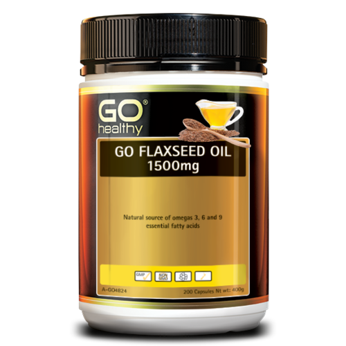 GO Healthy-Go Flaxseed Oil 1500mg 200C