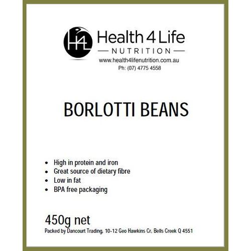 Health 4 Life Nutrition-Borlotti Beans 450G