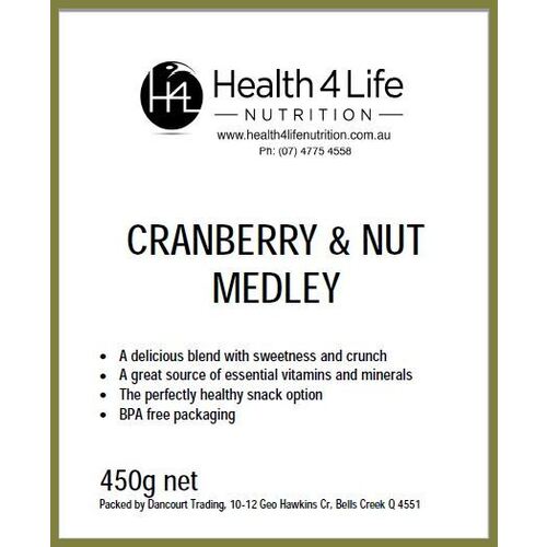 Health 4 Life Nutrition-Cranberry & Nut Medley 450G
