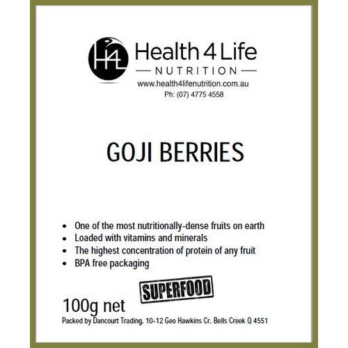 Health 4 Life Nutrition-Goji Berries 100G