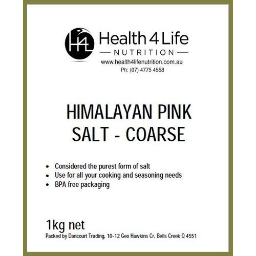 Health 4 Life Nutrition-Himalayan Pink Salt Coarse 1KG