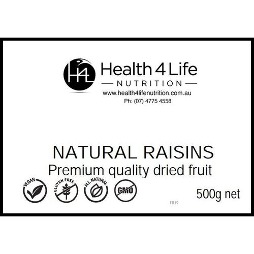 Health 4 Life Nutrition-Natural Raisins 500G
