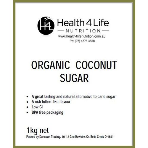 Health 4 Life Nutrition-Organic Coconut Sugar 1KG
