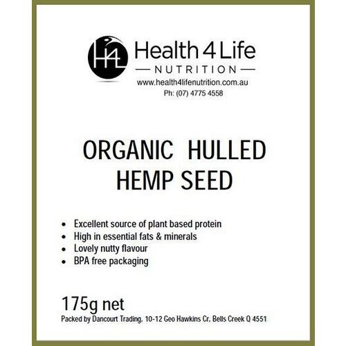 Health 4 Life Nutrition-Organic Hemp Seeds 175G