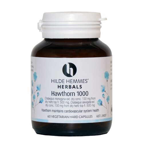 Hilde Hemmes’ Herbals-Hawthorn 1000MG 60C