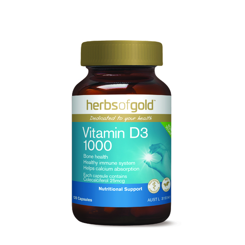 Herbs of Gold-Vitamin D3 1000 120C