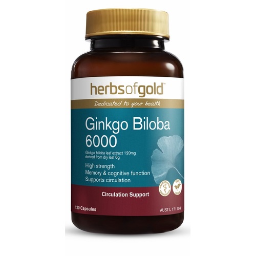 Herbs of Gold-Ginkgo Biloba 6000 120C