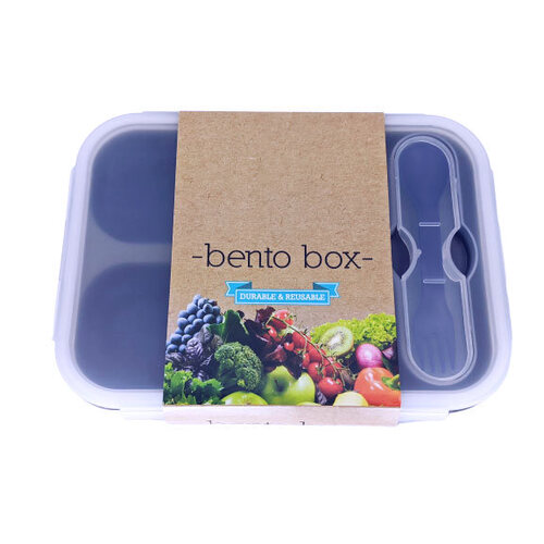Kuvings-Bento Box Blue 3 Hole Container