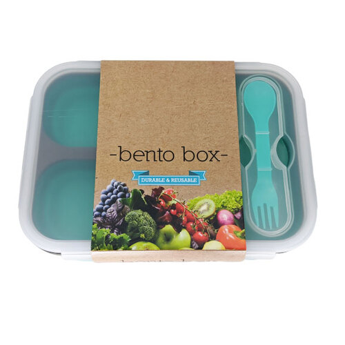 Kuvings-Bento Box Green 3 Hole Container