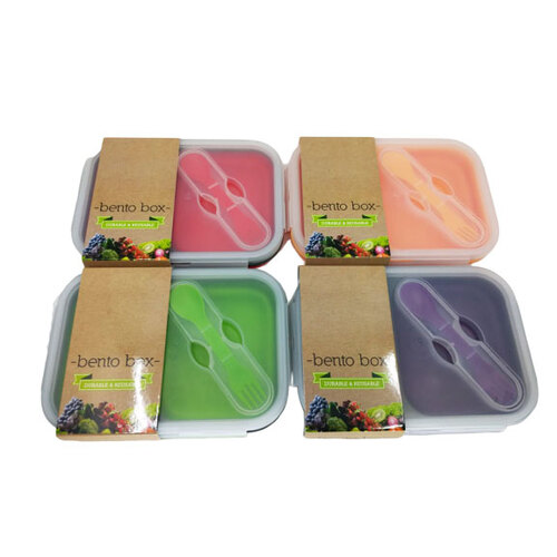 Kuvings-Bento Box Yellow 2 Hole Container