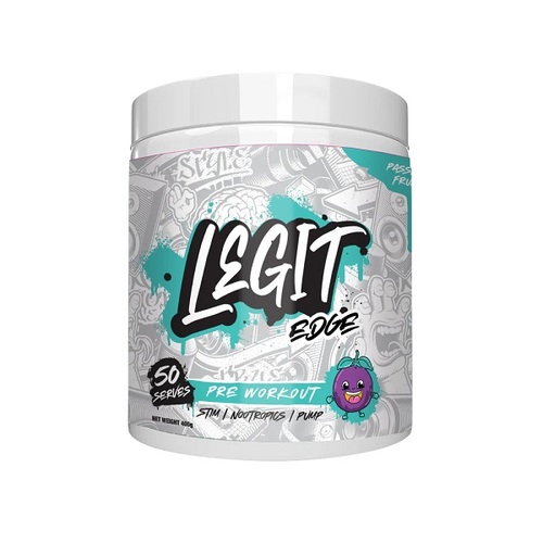 Legit Supps-Legit Edge Pre Workout Passionfruit 50 Serves