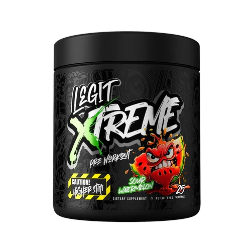 Legit Supps-Legit Xtreme Pre Workout Watermelon 25 Serves