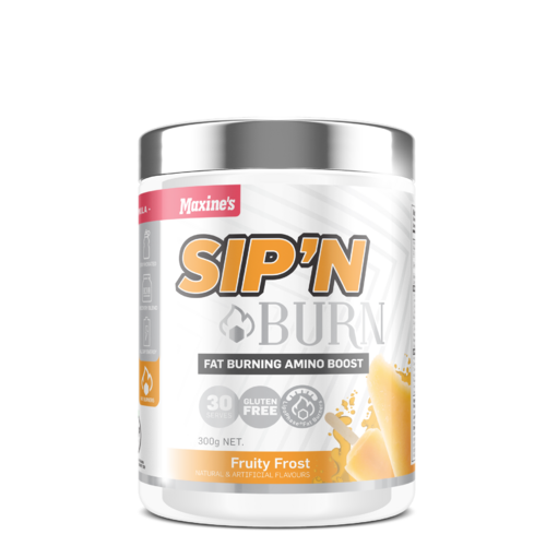Maxine's-SIP N' BURN Fat Burning Amino Boost Fruity Frost 300G