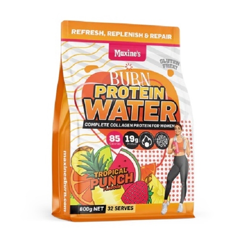 Maxine's-Burn Protein Water Tropical Punch 800G