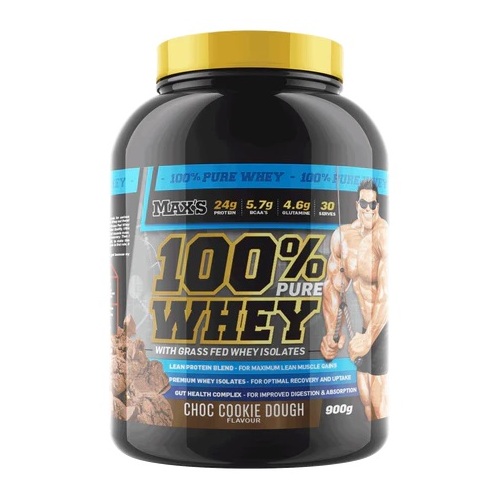 MAX's-100% Whey Protein Choc Cookie Dough 900G