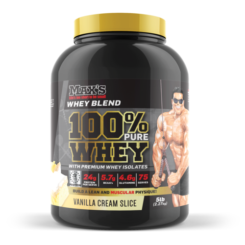 MAX's-100% Whey Protein Vanilla Cream Slice 2.27KG