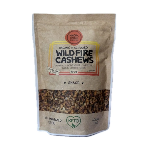 Mindful Foods-Organic & Activated Wildfire Cashews 300G