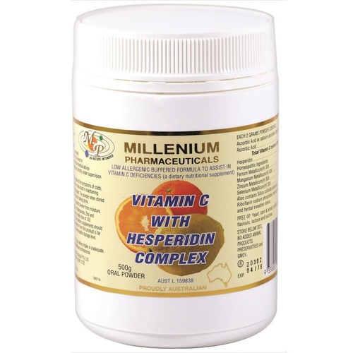 Millenium Pharmaceuticals-Vitamin C with Hesperidin Complex Powder 500G