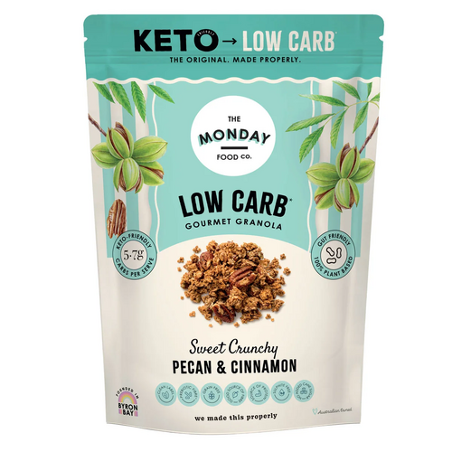 The Monday Food Co-Crunchy Pecan & Cinnamon Low Carb/ Keto Granola 300G
