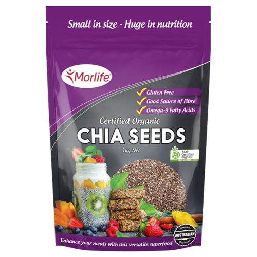 Morlife-Organic Chia Seeds 1KG