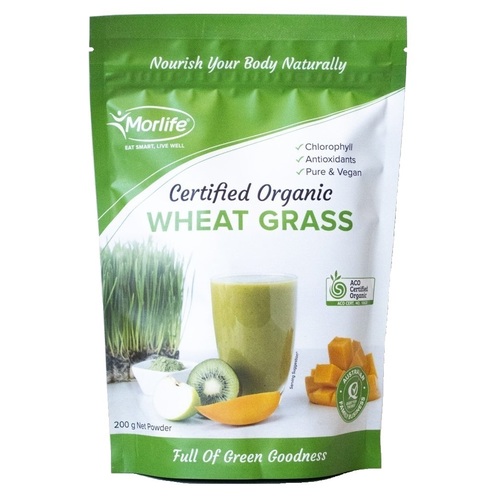 Morlife-Organic Wheat Grass 200G
