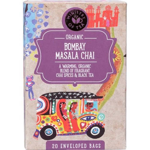 Ministry of Tea-Organic Bombay Masala Chai Tea Bags 20pk