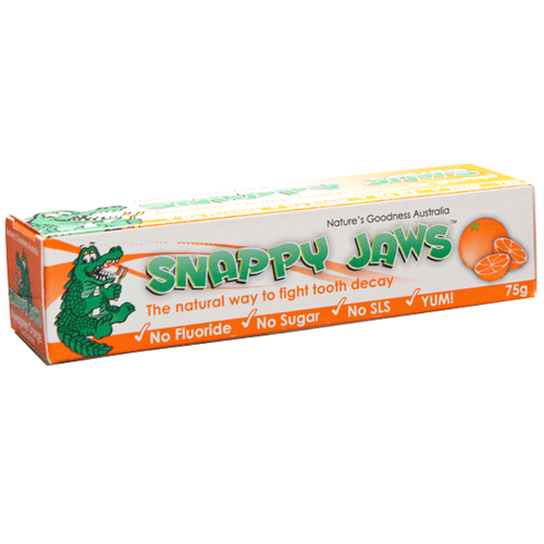 Nature's Goodness-Snappy Jaws Toothpaste Awesome Orange 75G