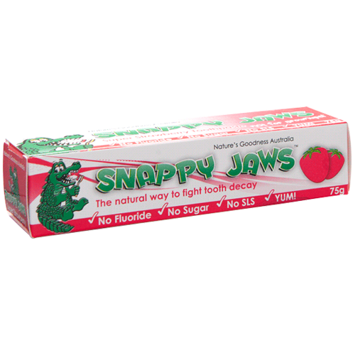 Nature's Goodness-Snappy Jaws Toothpaste Super Strawberry 75G