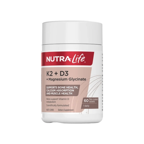 Nutralife-K2 + D3 + Magnesium Glycinate 60T