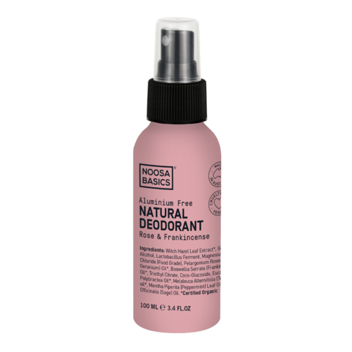 Noosa Basics-Natural Deodorant Spray Rose & Frankincense 100ML