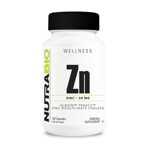 NutraBio-Zinc Chelate (30mg) 120C