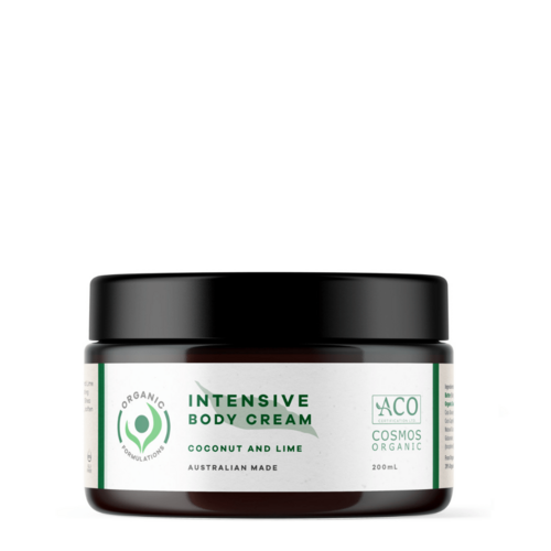 Organic Formulations-Intensive Body Cream with Coconut and Lime 200ML